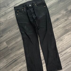 Levi's Men's Jet Black Straight Jeans